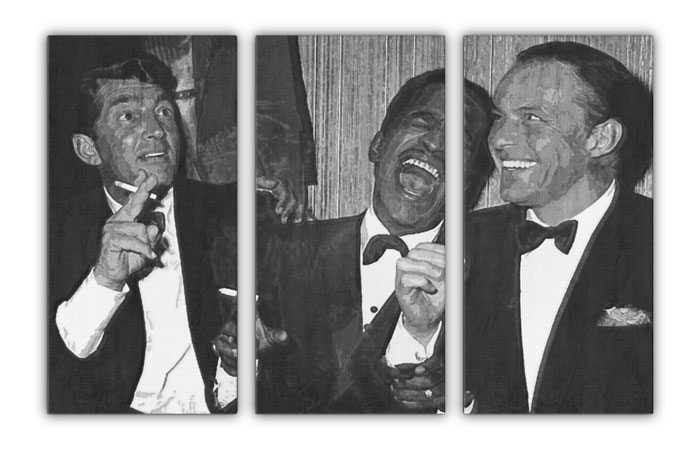 700x453 The Rat Pack Canvas Painting - Rat Pack Painting