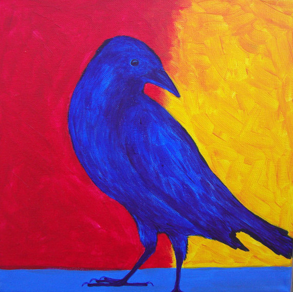 570x569 Pin By Carlene Botkin On Beginning Acrylic Painting - Raven Acrylic Painting