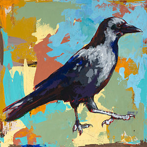300x300 Raven Bird Paintings Fine Art America - Raven Bird Painting