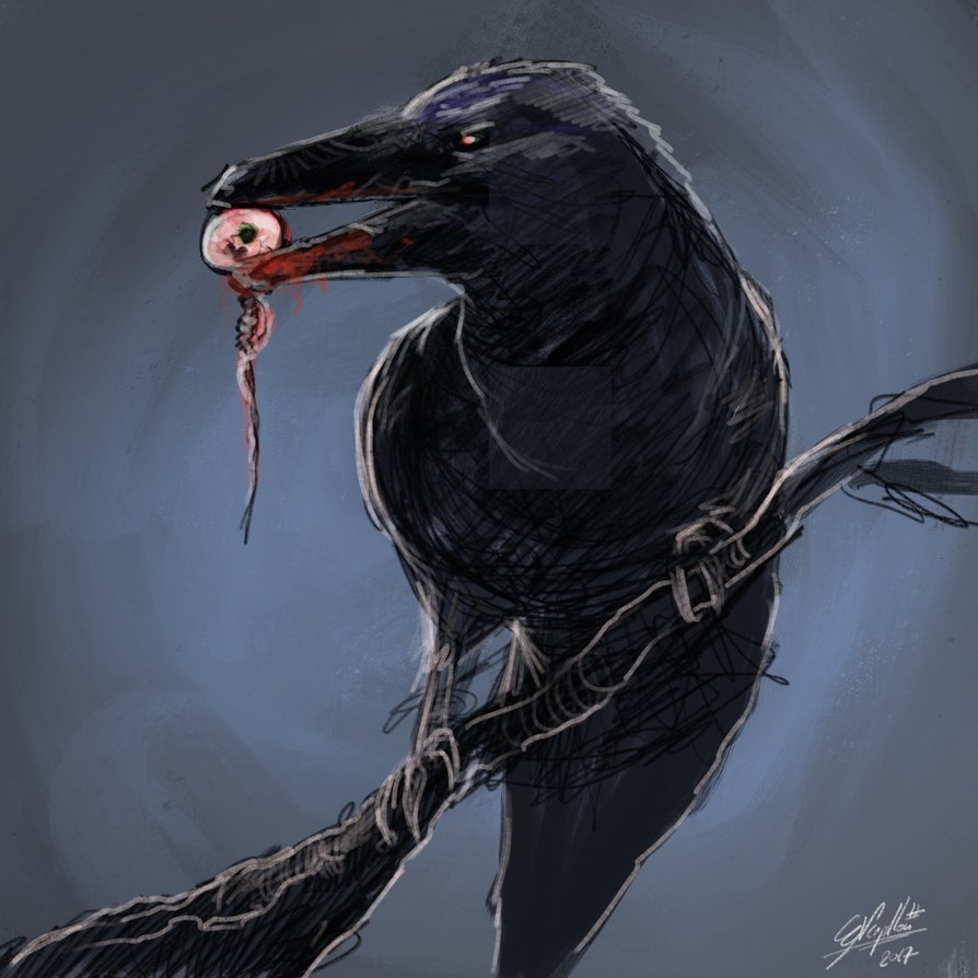 894x894 Raven - Raven Painting
