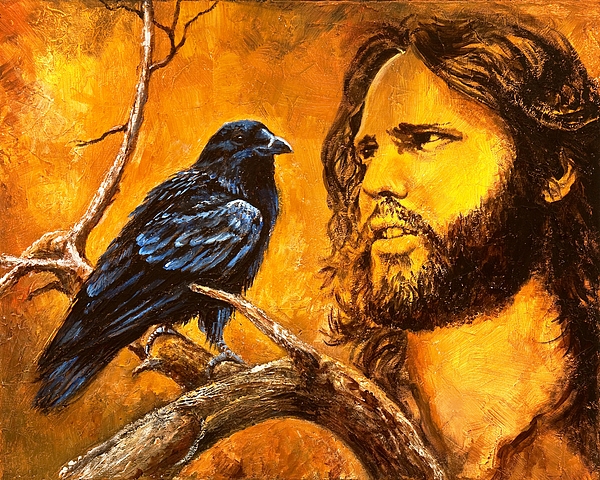 600x480 Raven Painting By Igor Postash - Raven Painting