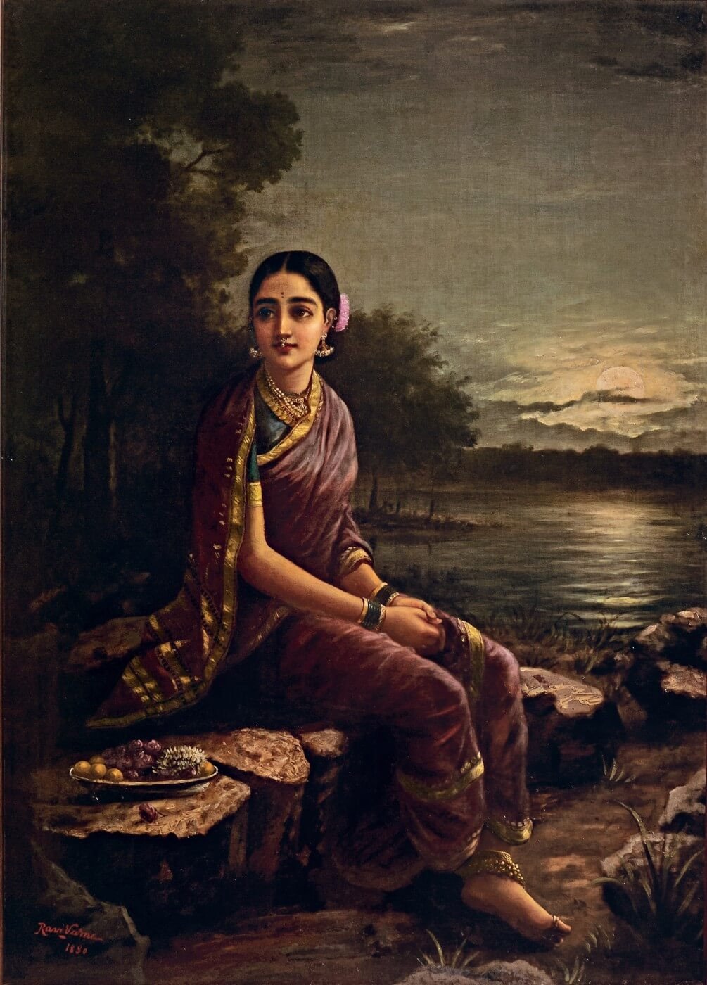 Ravi Varma Painting At Paintingvalley Com Explore Collection Of Ravi Varma Painting