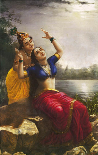 318x500 Raja Ravi Varma Art Print Painting, - Ravi Varma Painting