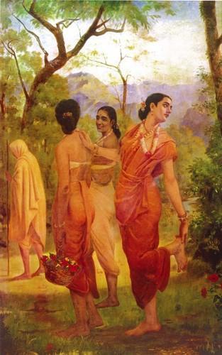 313x500 Raja Ravi Varma Paintings Prints, - Ravi Varma Painting