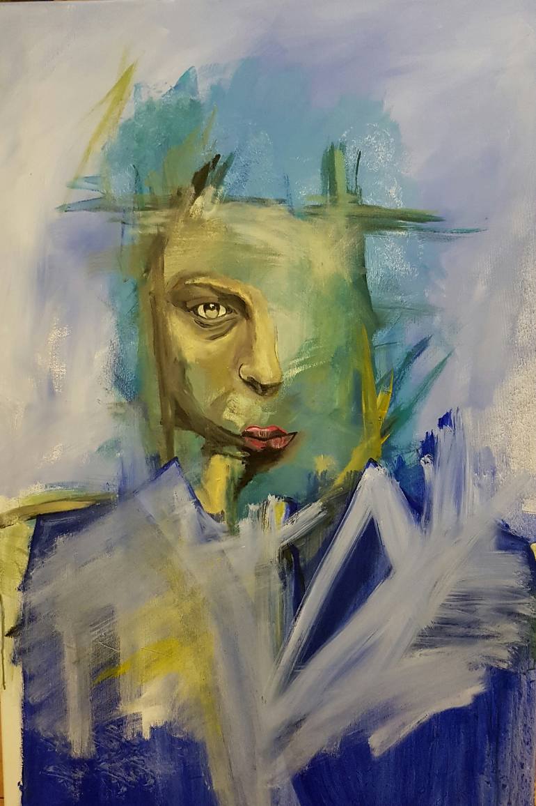 770x1156 Saatchi Art Business Man Painting By Danny Raw - Raw Painting