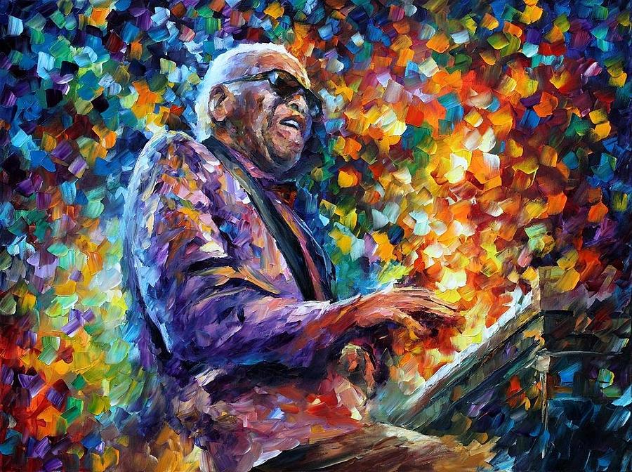 900x672 Ray Charles 2 - Ray Charles Painting