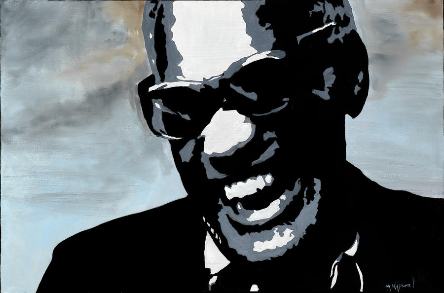 900x594 Ray Charles Painting By Michael Kypuros - Ray Charles Painting