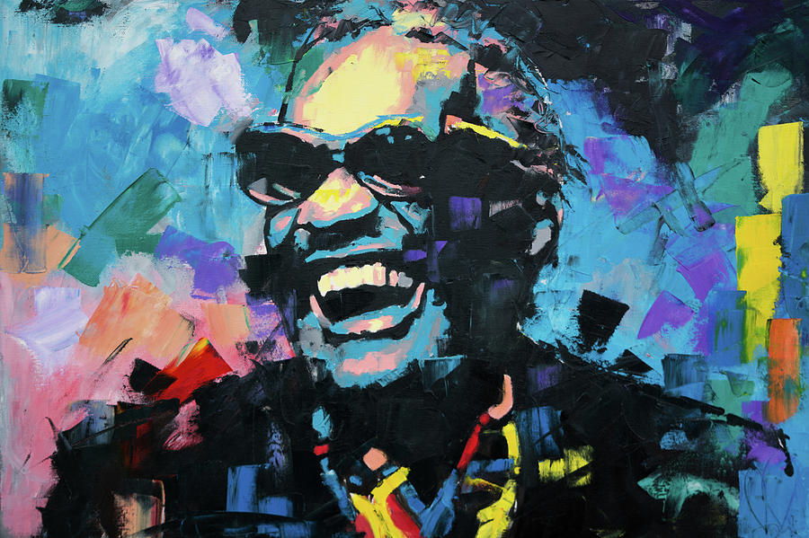 900x599 Ray Charles Painting By Richard Day - Ray Charles Painting