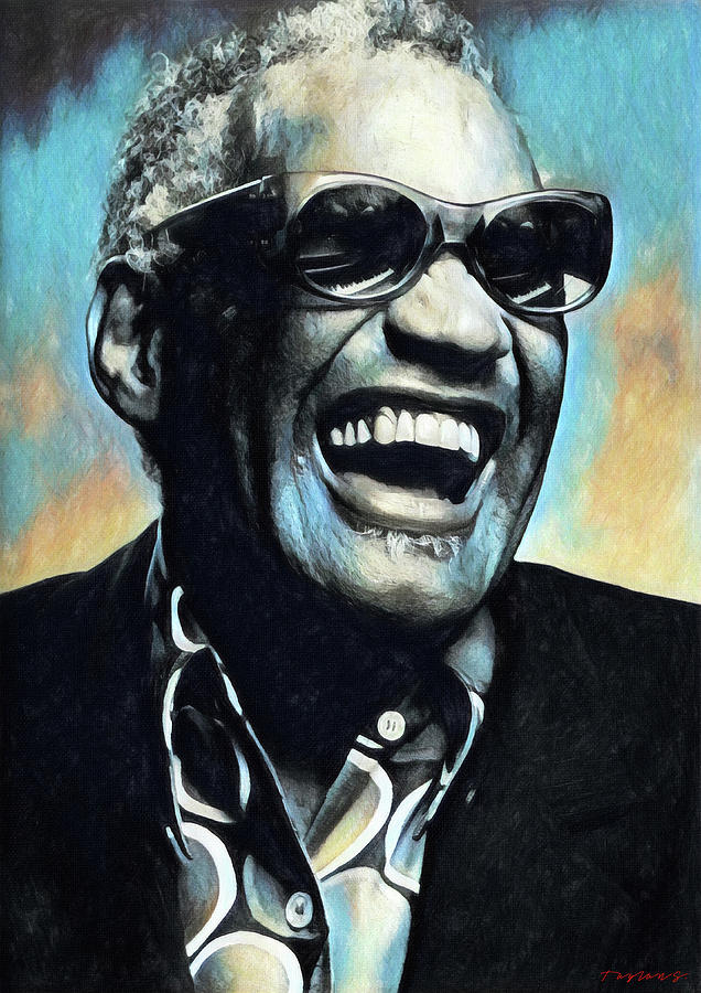 636x900 Ray Charles Painting By Zapista - Ray Charles Painting