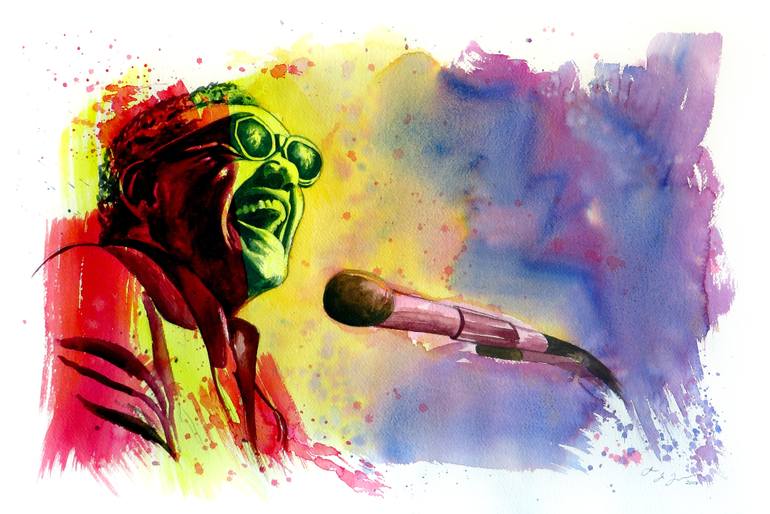 770x514 Saatchi Art The Power Of Color - Ray Charles Painting