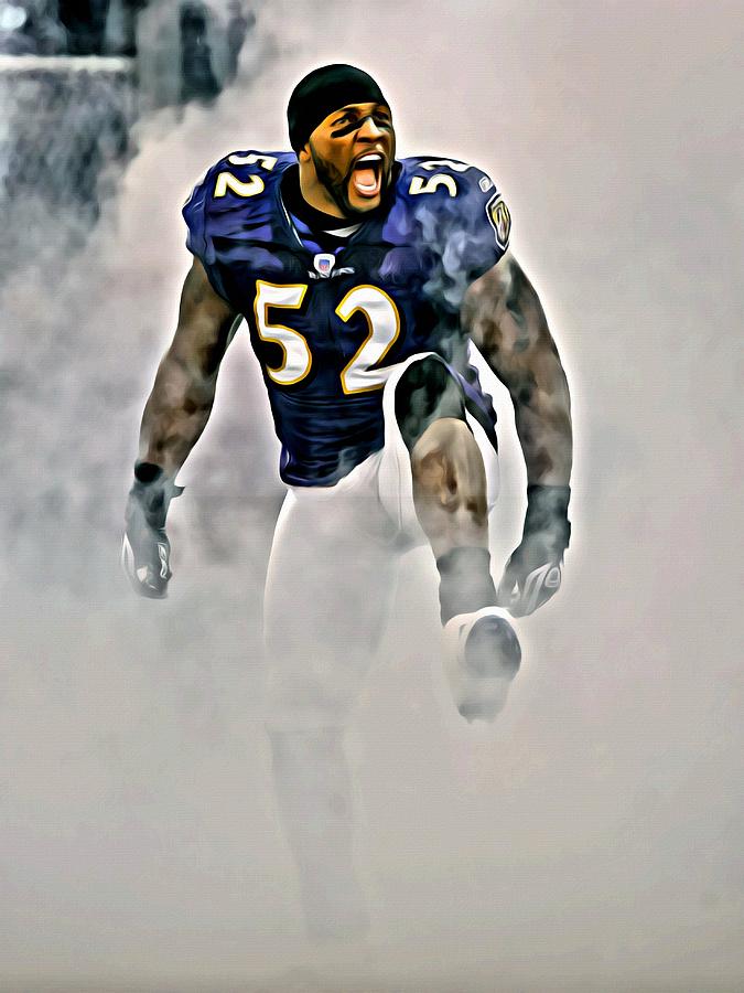 675x900 Ray Lewis Painting By Florian Rodarte - Ray Lewis Painting