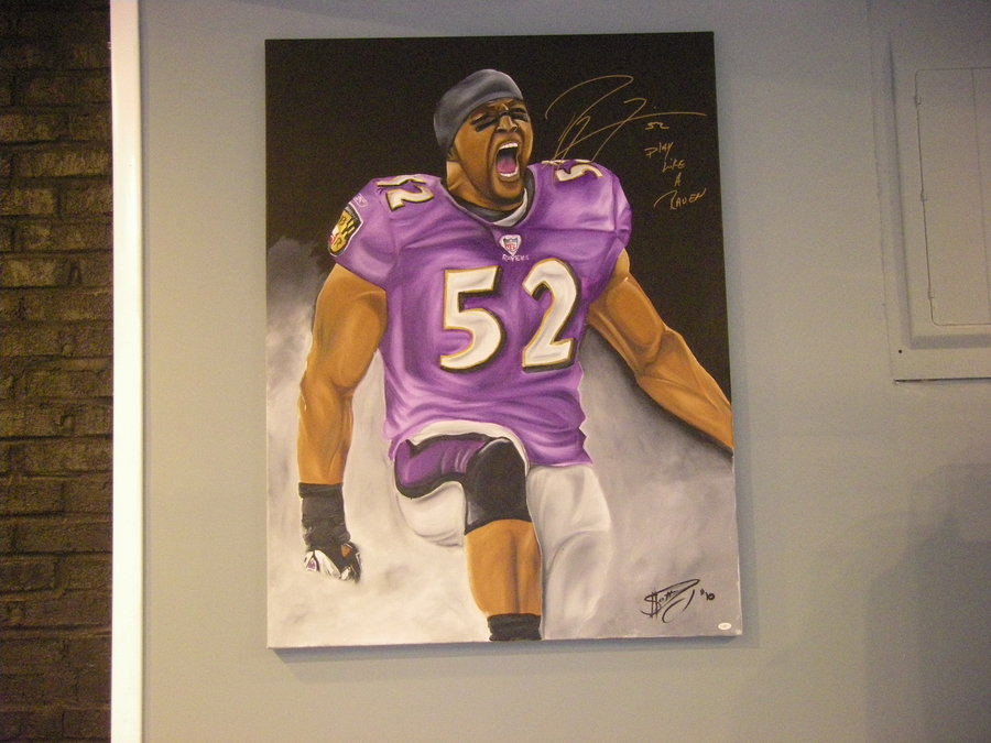 900x675 Ray Lewis Painting By Sevenfold410 - Ray Lewis Painting