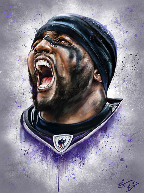 600x800 Ray Lewis. On Behance - Ray Lewis Painting