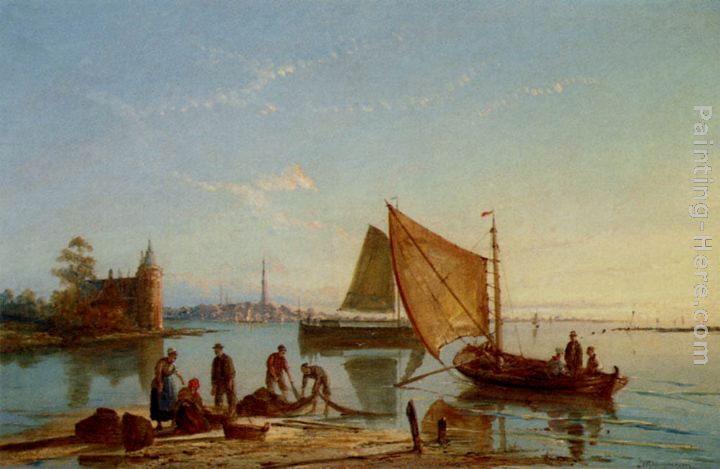 720x469 William Raymond Dommersen Volterhoven On The Zuider Zee, Holland - Raymond Painting