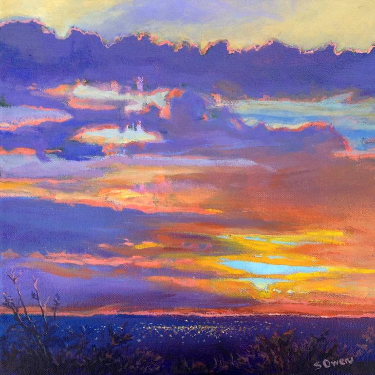 770x770 Saatchi Art Last Rays Painting By Susan Owens - Rays Painting