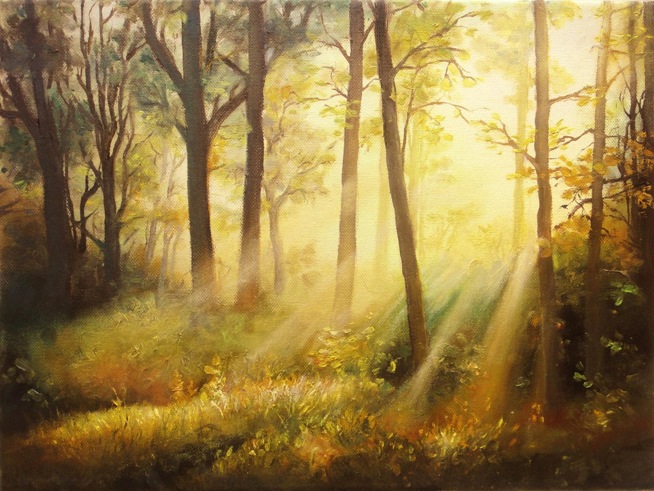 Картина Солнечный лес Андрея Бельчева