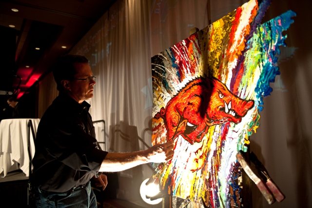 640x426 Exciting News And New Works - Razorback Canvas Painting