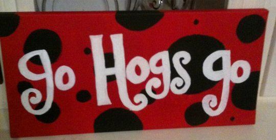540x274 Razorback Canvas Painting Woo Pig Sooooie! - Razorback Canvas Painting