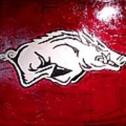 180x180 Razorback Painting Art Iphone X Case For Sale By Dawn Bearden - Razorback Painting