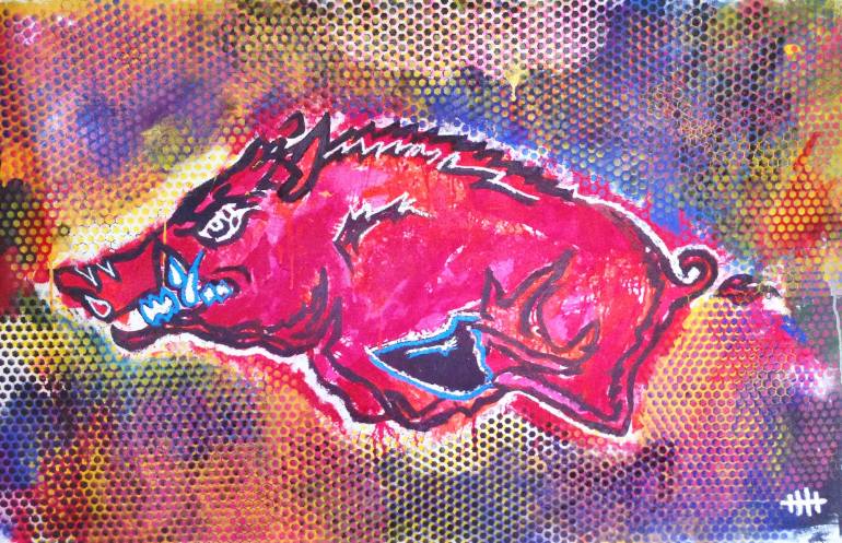 770x497 Saatchi Art Razorback Painting By Eddie Love - Razorback Painting