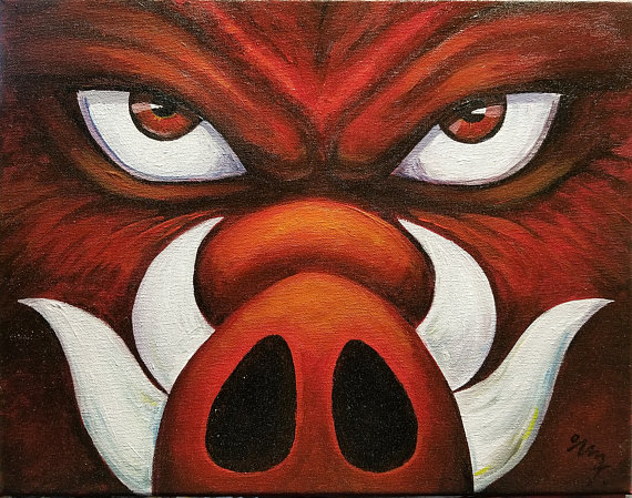 570x449 Razorback Painting - Razorback Painting