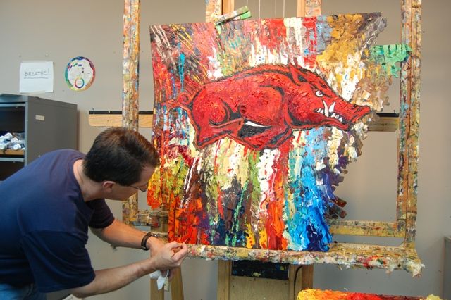 640x426 Arkansas News, Politics, Opinion, Restaurants, Music, Movies - Razorback Painting