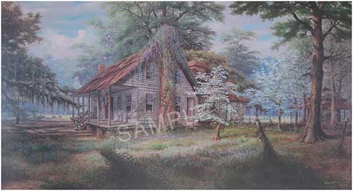 500x271 Old Homeplace Spring Painting Print By Artist R.c. Davis - Rc Davis Painting