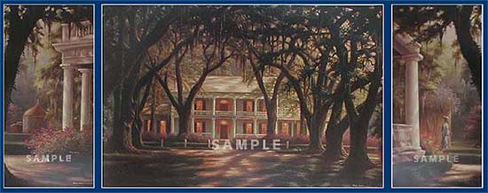 550x218 Rosedown Painting Print By Artist R.c. Davis - Rc Davis Painting