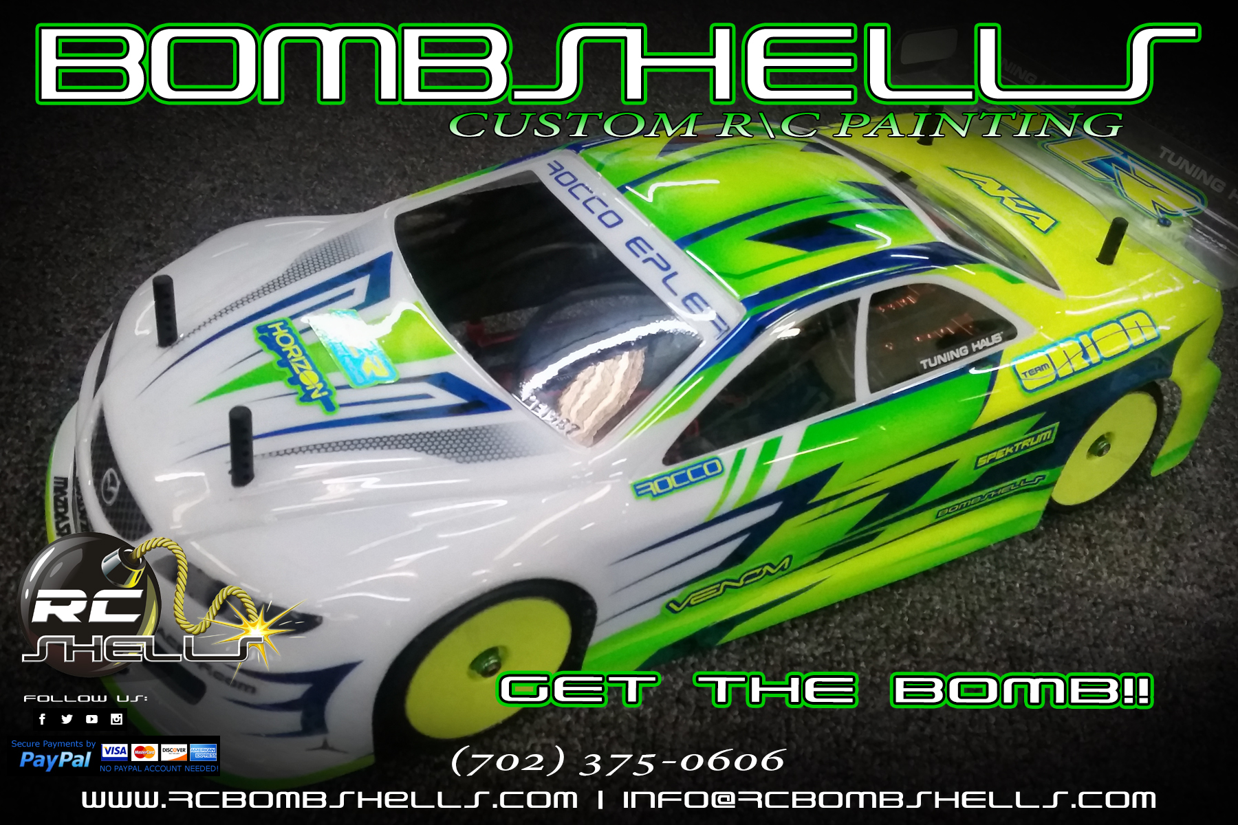 1800x1200 Marketing Flyers Rc Bombshells Custom Rc Painting - Rc Painting