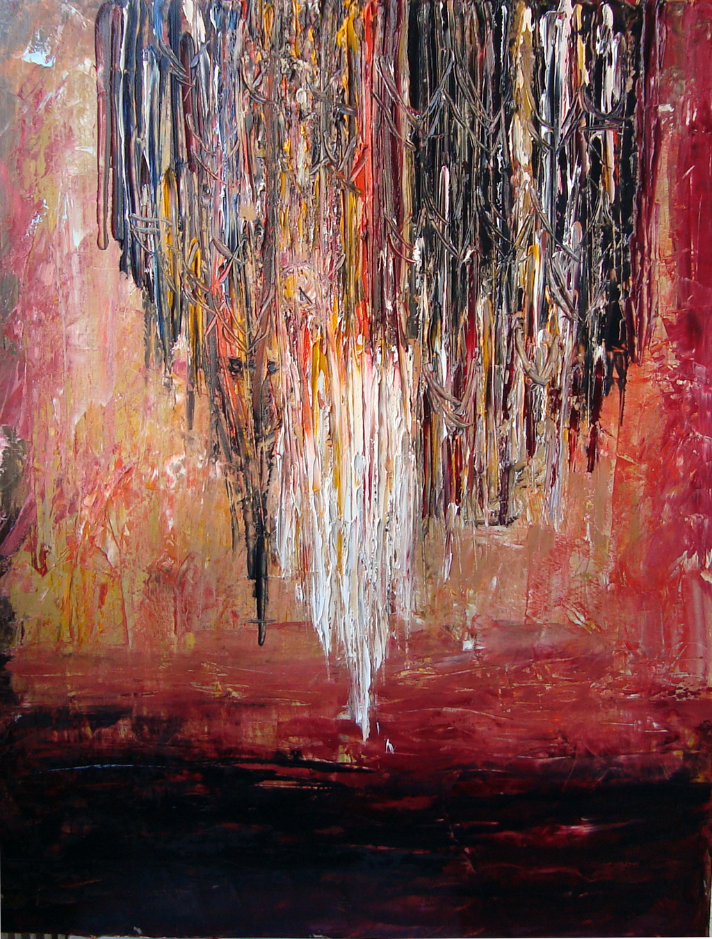 1024x1351 Monica Deac Artwork Reaching Our Cultural Roots Original - Reaching Painting