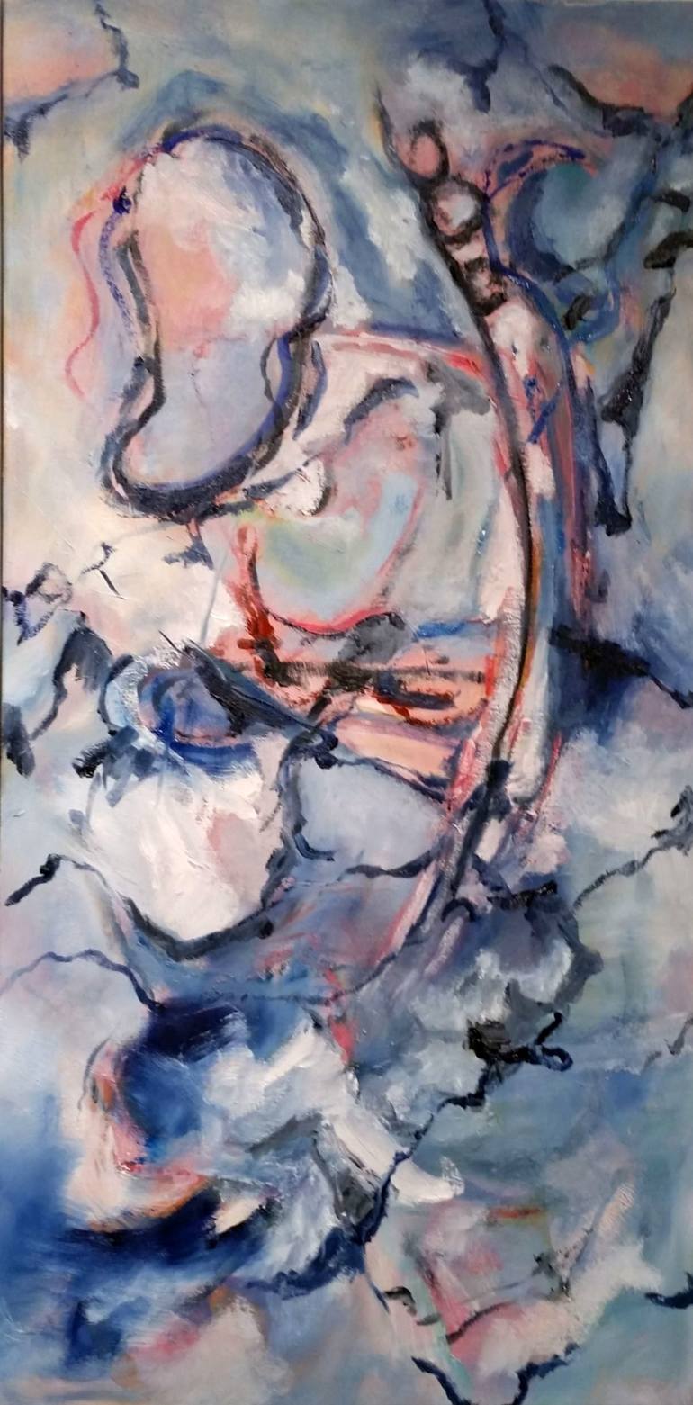 770x1561 Saatchi Art Reaching Painting By Diana Lemcoff - Reaching Painting