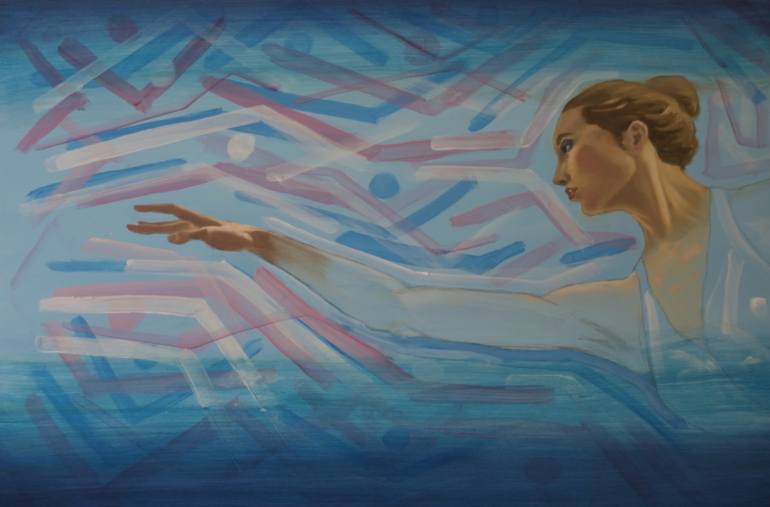 770x507 Saatchi Art Reaching Painting By Thomas Brioux - Reaching Painting