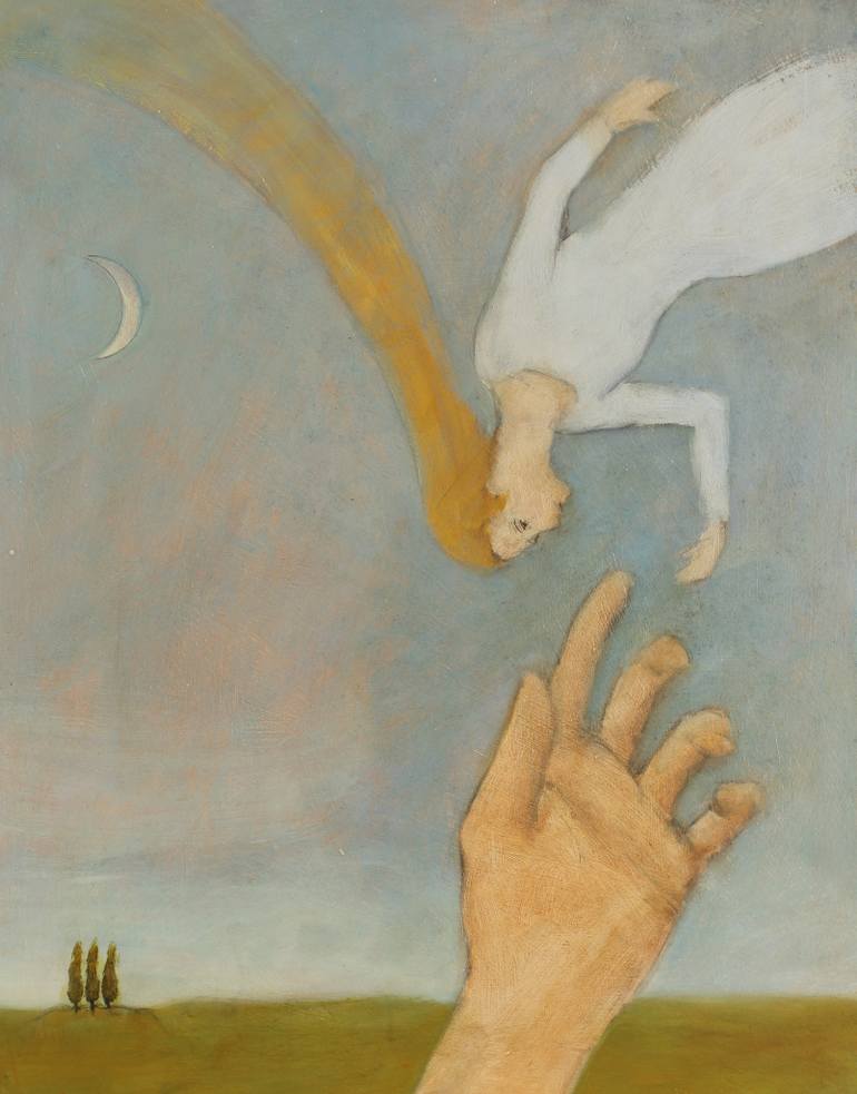 770x983 Saatchi Art Reaching Up Painting By Rick Shorten - Reaching Painting