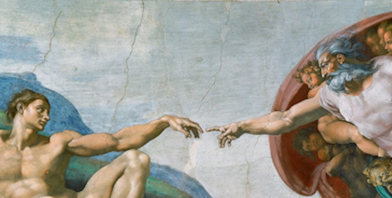 800x404 Touching ! - Reaching Painting