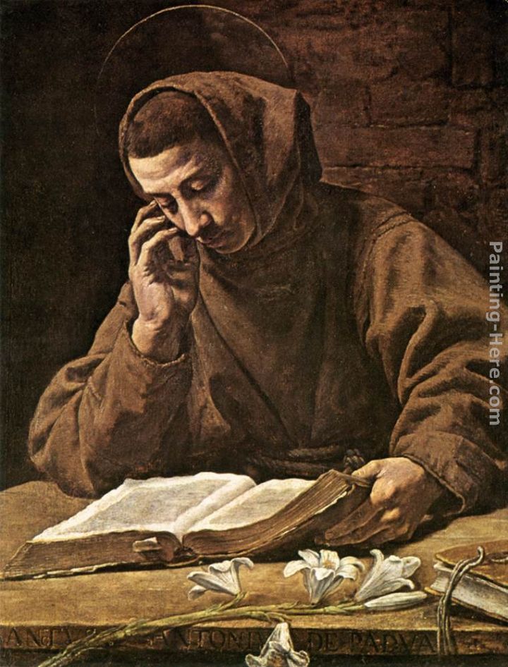 720x946 Marcantonio Bassetti St Antony Reading Painting Anysize 50% Off - Reading Painting