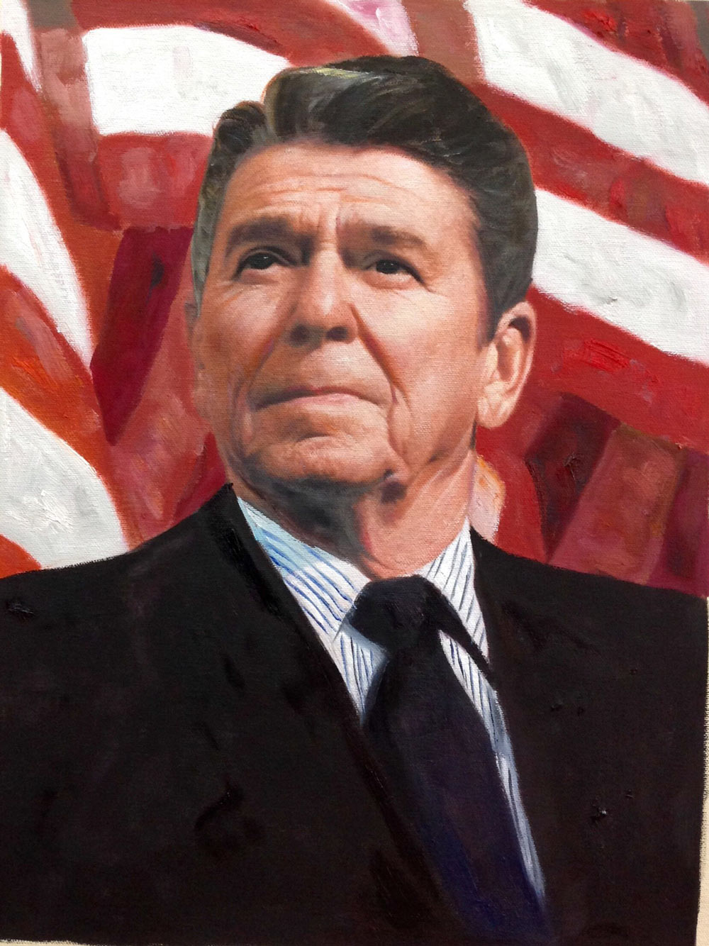 Reagan Painting at PaintingValley.com | Explore collection of Reagan ...