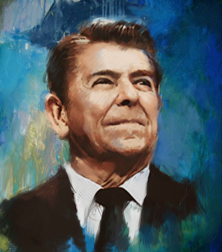 Reagan Painting at PaintingValley.com | Explore collection of Reagan ...