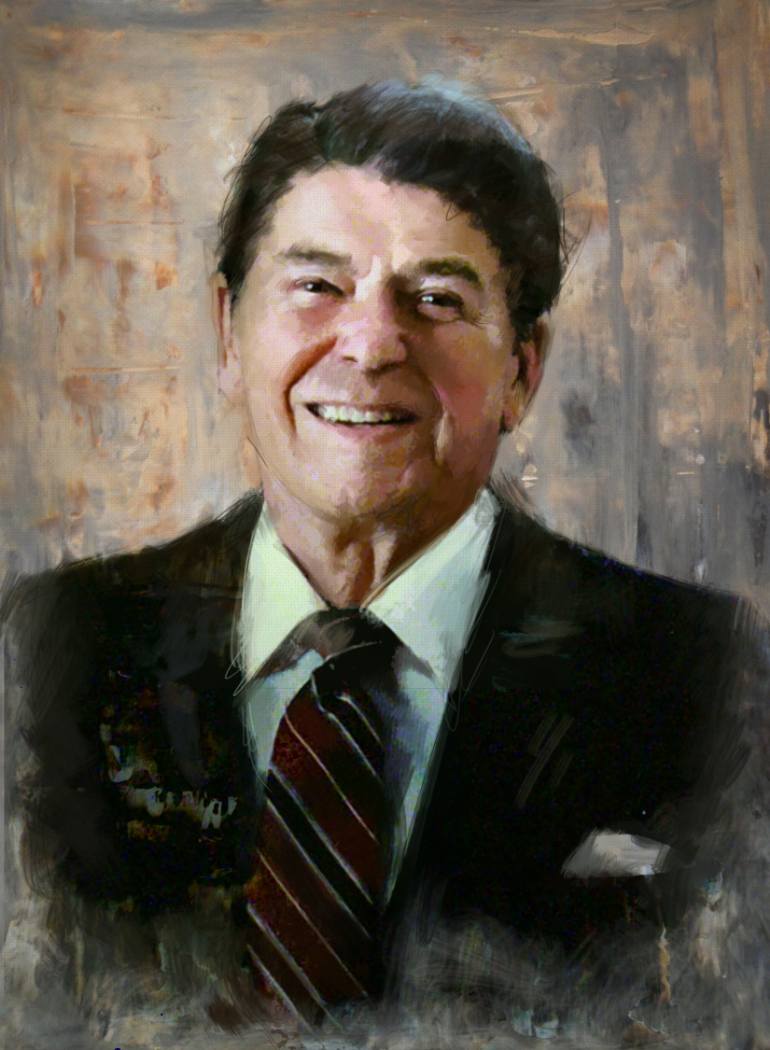 770x1050 Saatchi Art Ronald Reagan 7 Painting By Corporate Art Task Force - Reagan Painting