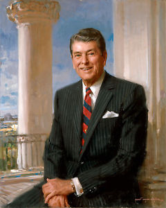 240x300 Us President Ronald Reagan Portrait Painting American History - Reagan Painting