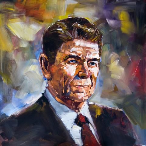 480x480 Presidential Reagan Portraits Portraits - Reagan Painting