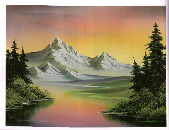 700x538 Bob Ross New Joy Of Painting - Real Bob Ross Painting