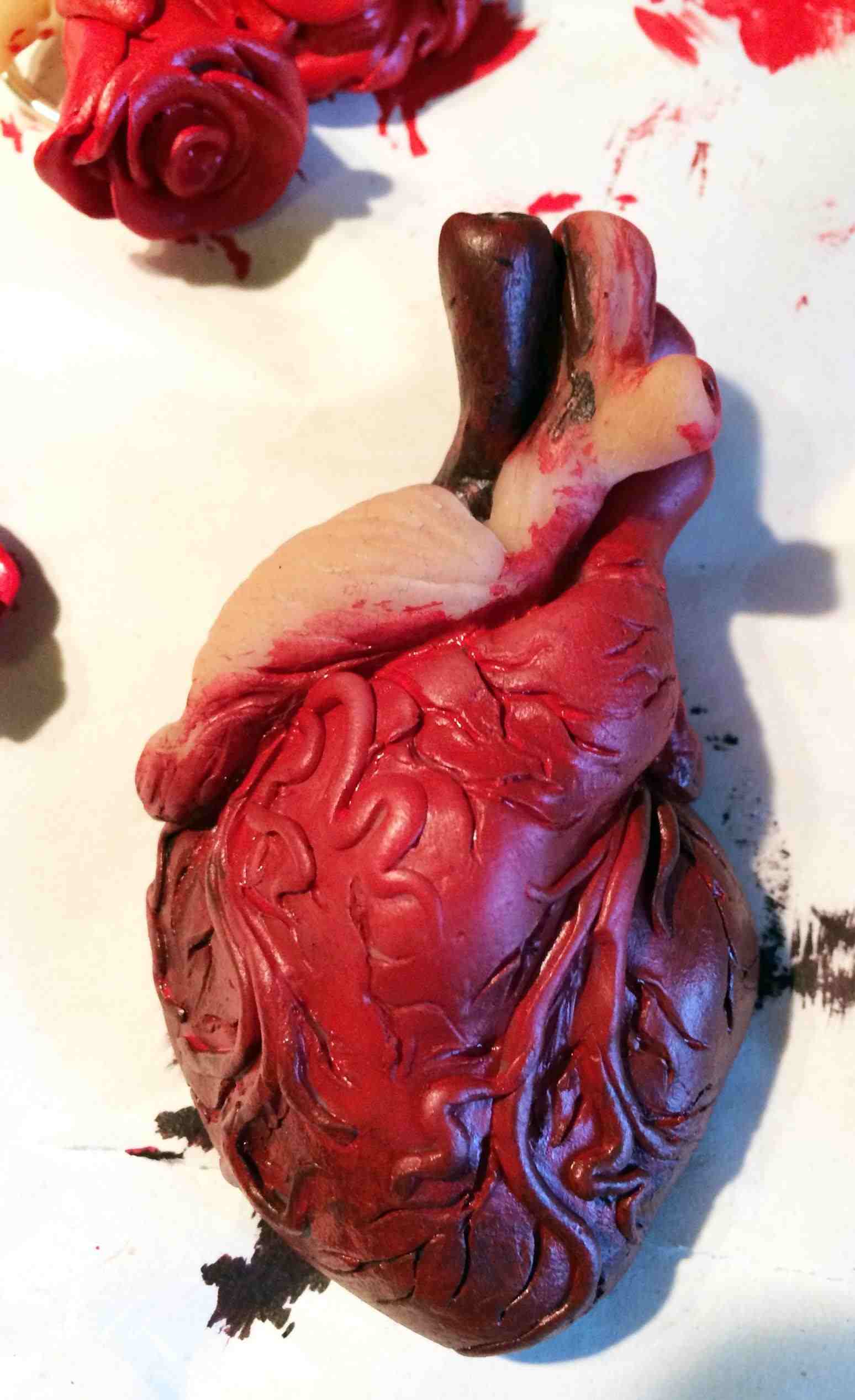 1548x2534 Human Heart U Roses Rhtheyearoflivingfabulouslycom Grenade Pencil - Real Heart Painting