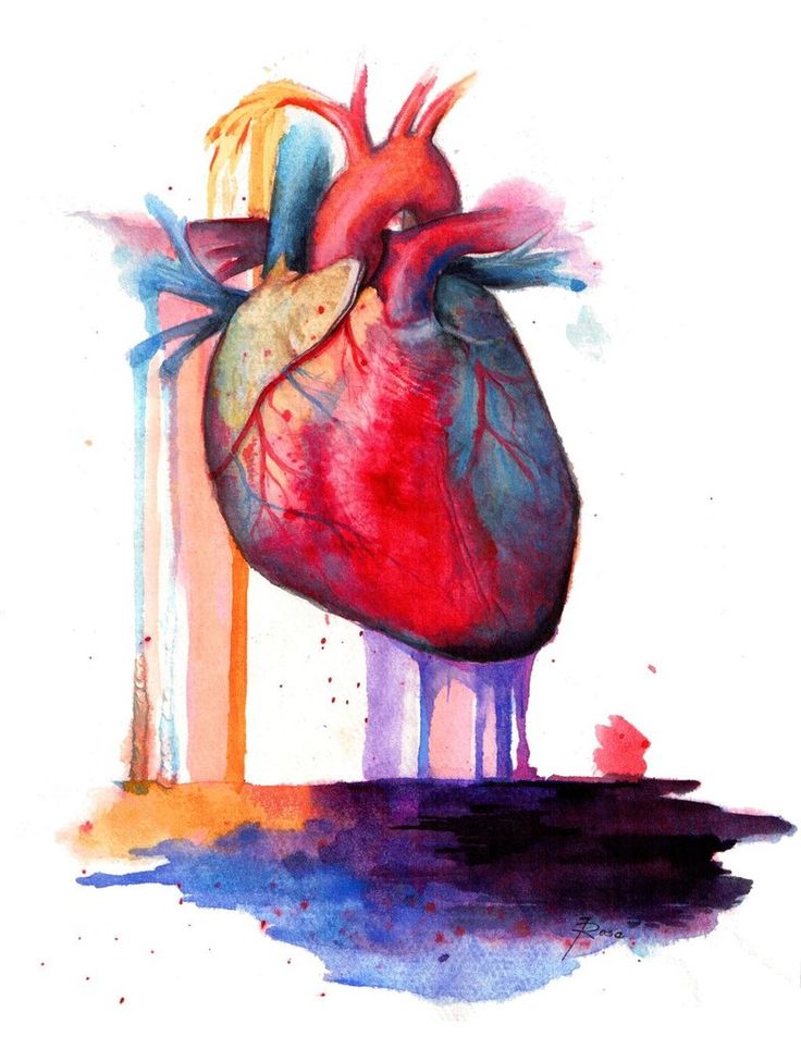 736x953 I Love This - Real Heart Painting