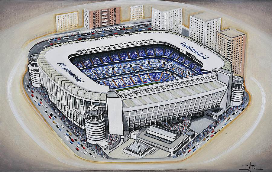 900x569 Bernabeu - Real Madrid Logo Painting