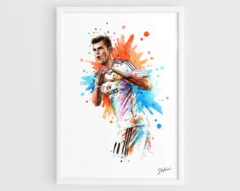 340x270 Iker Casillas Real Madrid A3 Wall Art Print Poster - Real Madrid Painting