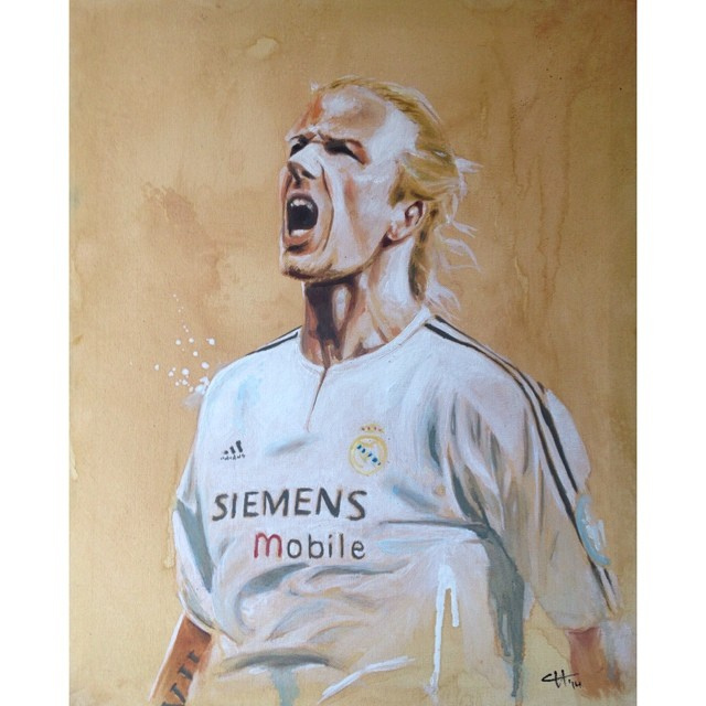 640x640 Commission For @omcevoy23 Because He Fancies Becks. - Real Madrid Painting