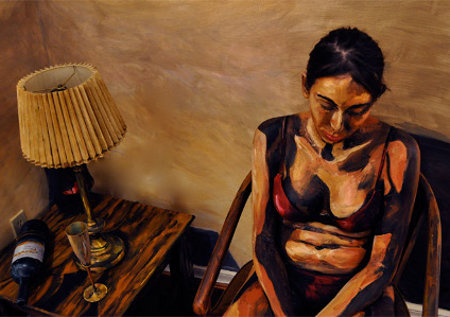 450x317 Real People Painted To Look Like Paintings - Real Painting