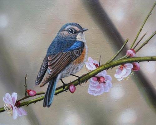 500x401 Bird Painting 6,birds Oil Paintings,sinoorigin - Realistic Bird Painting