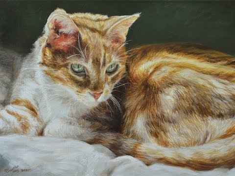 Realistic Cat Painting at PaintingValley.com | Explore collection of ...