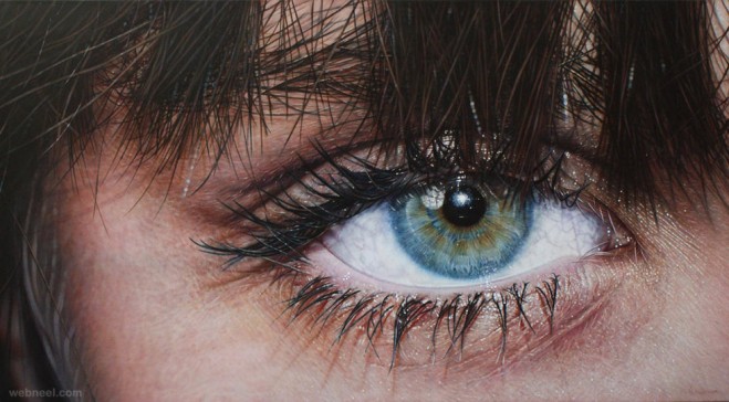659x364 Realistic Eye Painting By Simon Hennessey 2 - Realistic Eye Painting